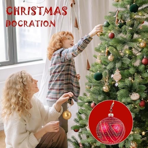 SHERY Christmas Ornament Hanging String Tree Hanger String Hanging String Adjust Hook String with Snaps for Xmas Tree Ornament Decorations 200PCS - Image 6