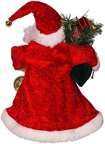Kurt Adler 12-Inch CUL Fiber Optic LED Santa Treetop - Image 2