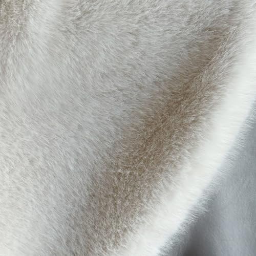 Huntsman High-Pile Faux Fur Christmas Tree Skirt with Hidden Slide Clasp Closure and Durable Microfiber Backing (Ivory, 36-Inch) - Image 5