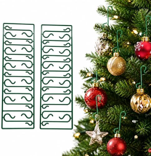 100Pcs Christmas Tree S-Shaped Hooks,Christmas Ornament Hangers Weatherproof Plastic Hooks Clear Accessories Home Decoration, Party Supplies for Tree Wreath by Unknown
