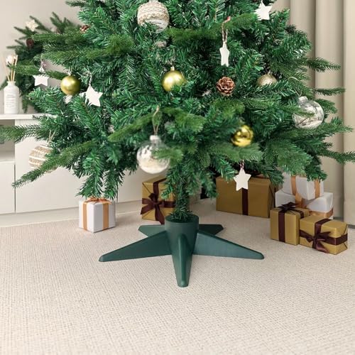 Bjartur Christmas Tree Stand, Christmas Tree Base for Artificial Tree up to 7 Ft Adjustable Holder Replacement Fits 0.75/0.87/1.25 Inch Xmas Tree Pole Green Decorations - Image 5