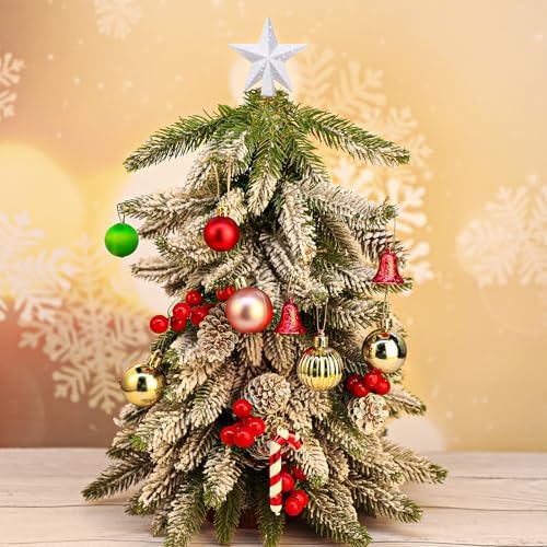 Hanaive Christmas Tree Topper Mini Star Small,White,2.36 Inch,Glitter - Image 4