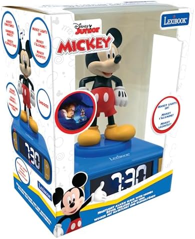 LEXiBOOK, Mickey Nightlight Alarm Clock, RL800MCH - Image 4