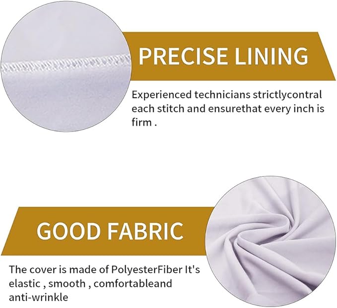 100 Pcs White Washable Removable Universal for Wedding Party Dining Banquet Polyester Spandex Stretch Slipcovers Chair Covers