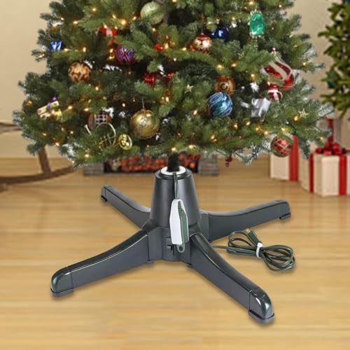 3-Mode Revolving Christmas Tree Stand with Us Plug - Image 3