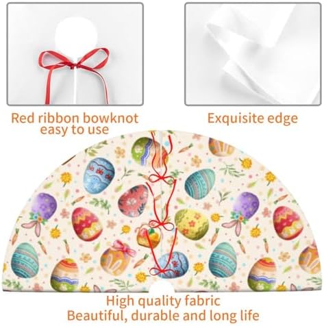 Easter Tree Skirt, Easter Decor Christmas Tree Skirts Holiday Party Mat Ornaments Tree Decorations 30" - Image 4