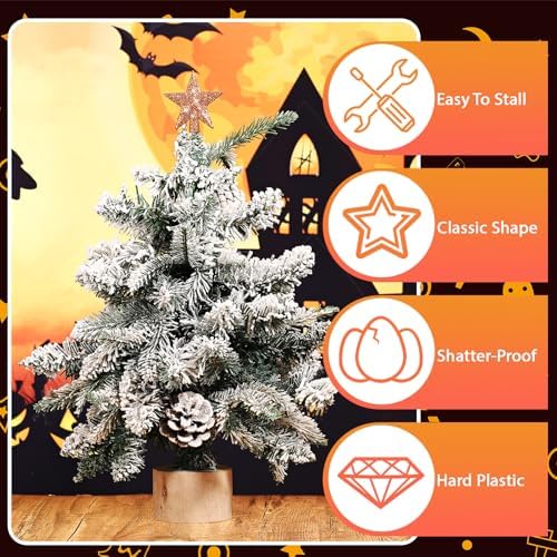 Hanaive 3 Pcs Mini Christmas Tree Topper Small Star Christmas Treetop Ornaments for Mini Tree Holiday Decorative Star for Xmas Home Decor(Colorful,2.36 Inch,Glitter) - Image 3