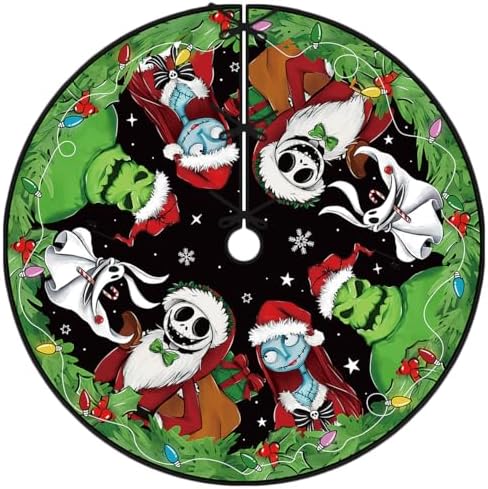 Christmas Tree Skirt 36 Inch New Year Xmas Decorations for Home by Yarcooly