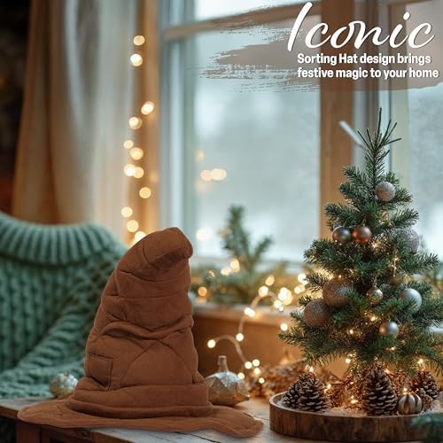 Get Trend Harry Potter Gifts Christmas Tree Topper, Sorting Hat Hogwarts Christmas Decorations, Home Office Indoor Xmas Tree Decor Secret Santa - Image 5