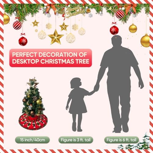 15 Inch Mini Christmas Tree Skirt, Marching Nutcrackers - Image 3