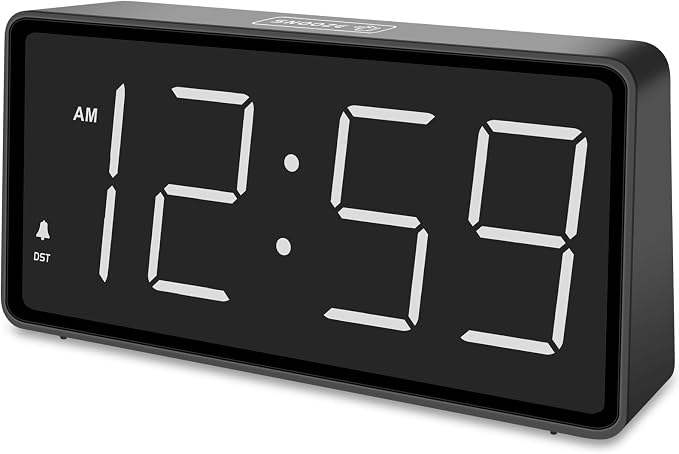Peakeep Battery Operated Digital Alarm Clock for Bedrooms Big Numbers by PEAKEEP