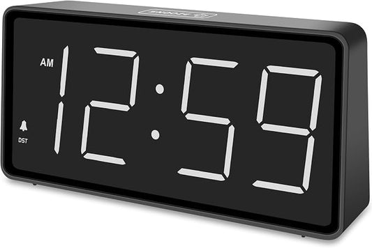 Peakeep Battery Operated Digital Alarm Clock for Bedrooms Big Numbers by PEAKEEP