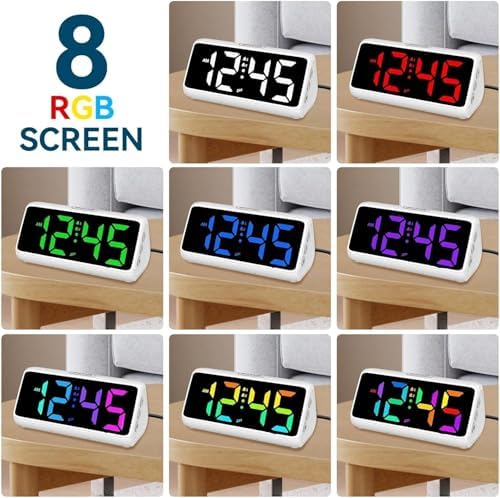 Netzu Loud Alarm Clock for Heavy Sleepers White - Image 2