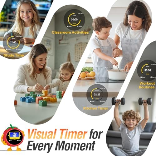 MOMILLA Kids Alarm Clock, Color Display 4 Alarms, Visual Timer for Bedrooms - Image 6