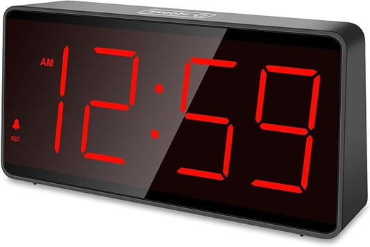 Peakeep Battery Operated Digital Alarm Clock for Bedrooms Big Numbers by PEAKEEP