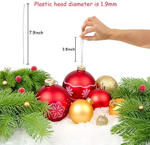 Christmas Tree Ornament String Hanger Precut Ribbon Hook with Snap Fastener - Image 4