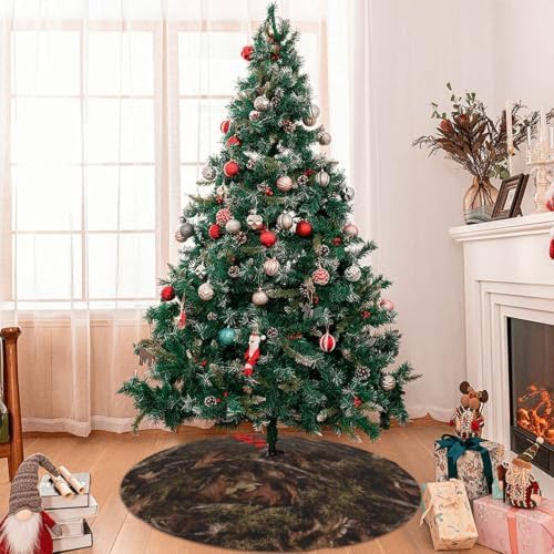 Camo Hunting Christmas Tree Skirt Xmas Mat Holiday Party Home Ornaments Decorations 48 Inch - Image 6