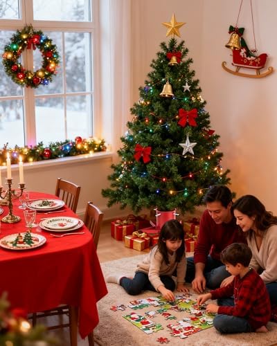 GuuG Real Christmas Tree Stand Base - Live Trees Small Christmas Tree Holder up to 6.5ft Trees for Real Xmas Trees Decoration 0.53 Gal Star (Red) - Image 2