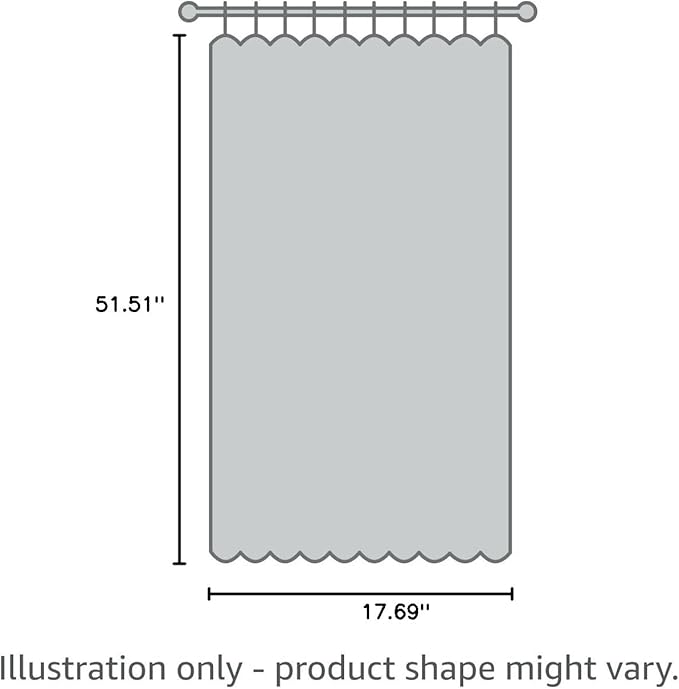 DriftAway Tree Branch Linen Lined Valance Double Layer Thermal Insulated Room Darkening Blackout Valances 3 Inch Rod Pocket Short Window Valance for Living Room Bathroom 52 Inch by 18 Inch Gray