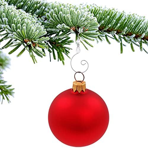 Ripeng 36 Pieces Hook Ornament Acrylic Wire Hook Decoration for Tree Hanger, Home Decor, 4 Styles (Silver,Transparent Bead) - Image 7