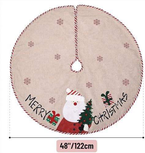 Mr. Pen- Christmas Tree Skirt 48 inches, Christmas Skirts for Xmas Trees - Image 2