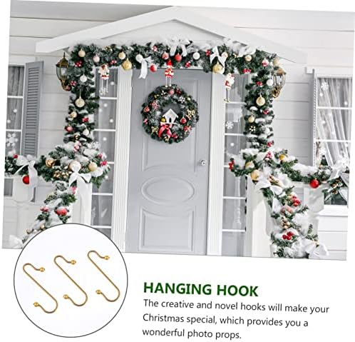 50pcs Xmas Hanging Hooks Creative Metal Hangers for Christmas Tree Decorations Punch Strong Load-Bearing for Holiday Parties and Home Decor - Image 5