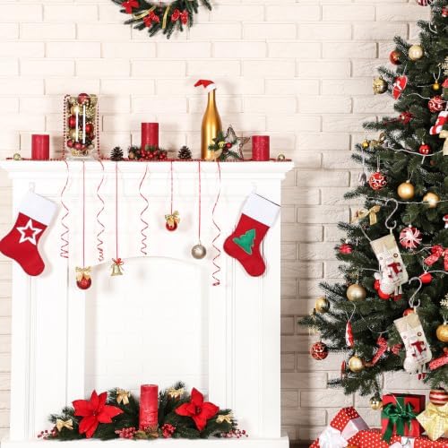 10pcs Christmas Hanging Hooks for Ornaments and Stockings, Multi-Functional Iron and PVC C Shape Hangers with Easy Installation for Christmas Tree and Holiday Party Decoration - Image 6