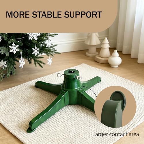 Bidirectional Rotating Christmas Tree Stand for Tree up to 7.5ft - Image 4