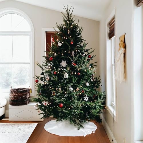 36inch White Christmas Tree Skirt Small Tree Skirt for Christmas Decoration - Image 6