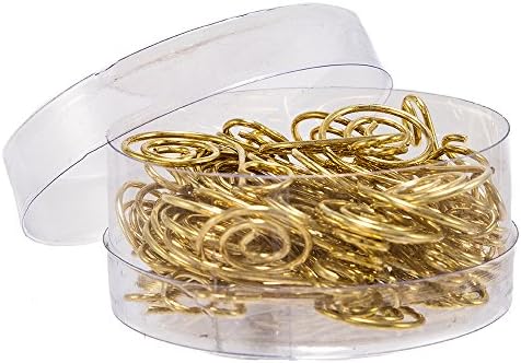 Kurt Adler 1.25-Inch Ornament Hook, Gold, Set of 50 - Image 3