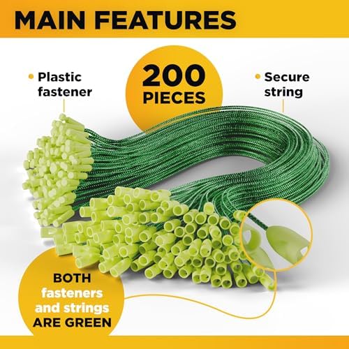 Christmas Ornament Hangers with Snap 200 pcs - Green Christmas Ornament Hooks - Ornament String with Snap for Christmas Tree Holiday Party - Image 4