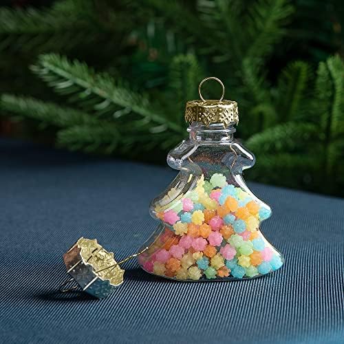 100 Pieces Round Christmas Ornament Caps - Replacement Ornament Hangers for Christmas Tree, Porcelain, Ceramic or Glass Decoration, DIY Decorations (Gold-3/4inch) - Image 4