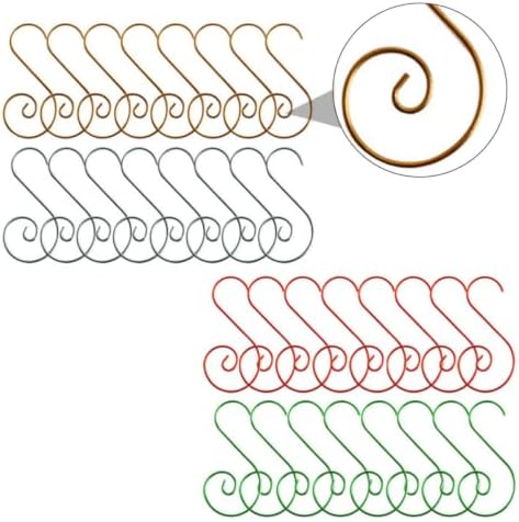 80pcs Christmas Ornament Hanger Metal Hook for Tree Garland Hanging - Image 5