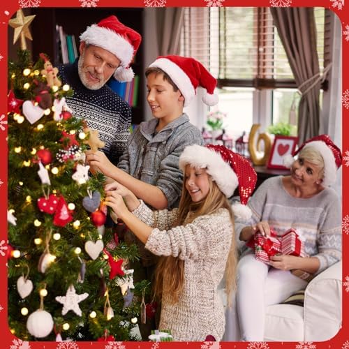PureGuard Christmas Ornament String Hangers, 200 Pcs Christmas Tree Ornament String Hooks Precut Ornament Ribbon Hangers Locking Ropes for Halloween Christmas Decorations - Gold - Image 4