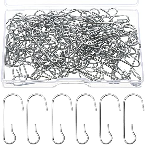 Hotop 120 Pcs Halloween Ornament Hooks Silver Ornament Hangers by HOTOP