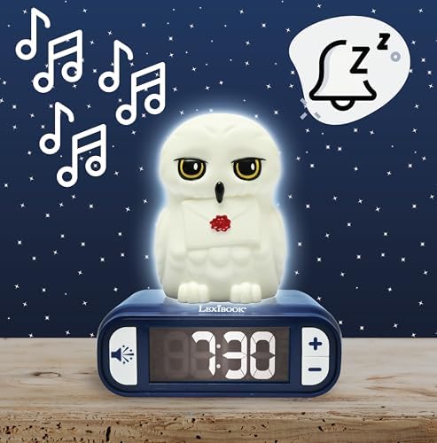 LEXiBOOK, Hedwig Nightlight Alarm Clock, RL800HP1 - Image 2