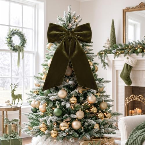 HunnmingRe 20 x 30 Inches Green Large Velvet Bow Decor Giant Bow Party Decorations for Wall Backdrop Wedding Bridal Shower Birthday Party Room Home Wreath & Door Hanging Decorations - Image 3