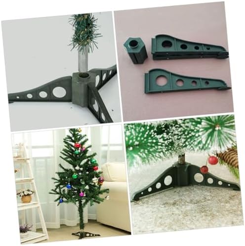 2pcs Stable Christmas Tree Stand Base Christmas Tree Bracket Prevents Tilting Sleek Design for Easy Storage - Image 2