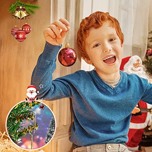 Hotop 240 Pcs Halloween Ornament Hooks Silver Ornament Hangers - Image 5