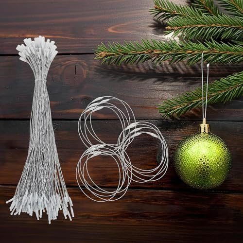 Christmas Tree Ornament String Hanger Precut Ribbon Hook with Snap Fastener - Image 5