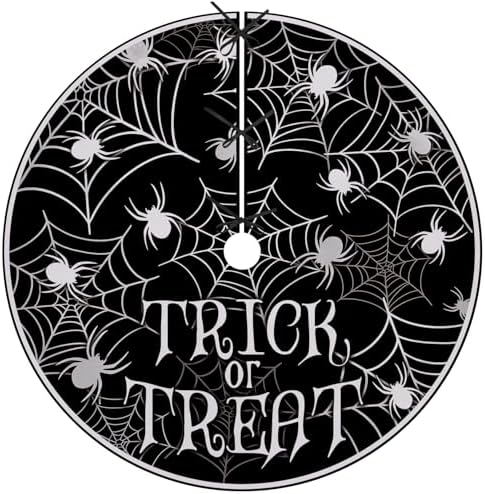 Halloween Spider Web 24 Inches Lace-up Christmas Small Tree Skirt by Fzbali
