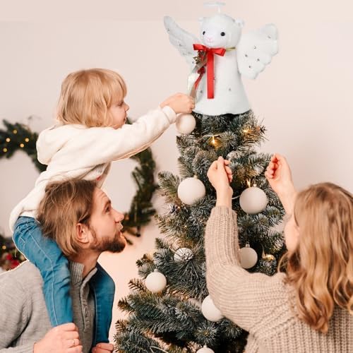 Beeveer Llama Christmas Tree Topper LED Lighted Angel Wings Decoration - Image 6