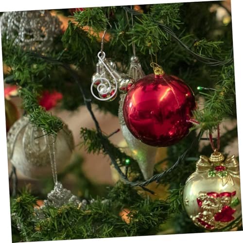 Gatuida 50pcs Stainless Steel s Hooks for Christmas Tree Ornaments Heavy Duty Hooks Spiral Wire Hangers for Decorative Decorations - Image 4