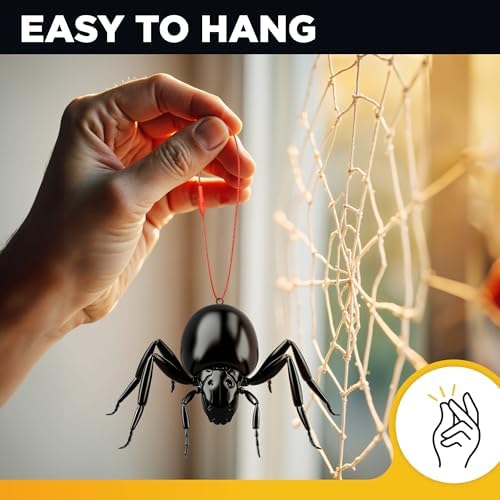 Christmas Ornament Hooks Black and Red - 200 pcs Durable Ornament Hangers - Pre-Cut Ornament String with Snap for Christmas Tree - Image 4