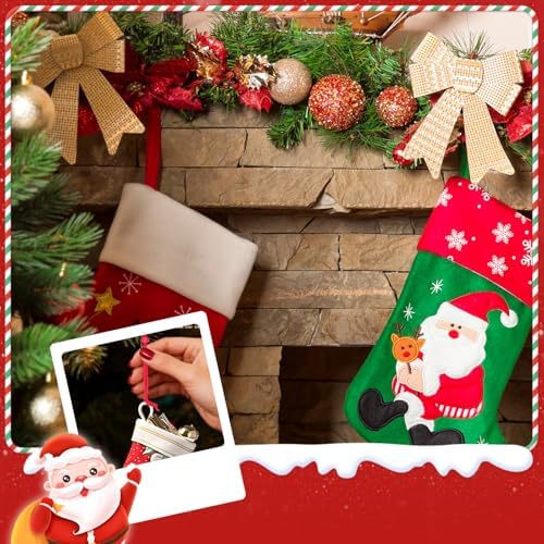 100 PCS Christmas Ornament Hangers Hooks, Adjustable Ornament Ribbon Hanger for Hanging Small & Large Heavy Ornaments, Xmas Ornament Hanging Strings for Christmas Tree Decorations Bauble (Green) - Image 6