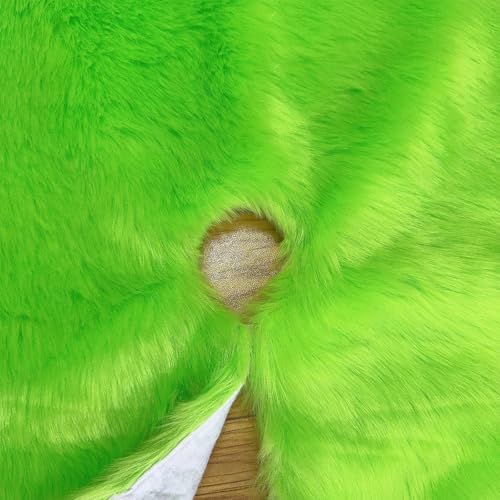 Christmas Tree Skirt Green Plush 24 inch Xmas Tree Skirt Faux Fur Thick for Family Party Christmas Tree Decoration - Image 3