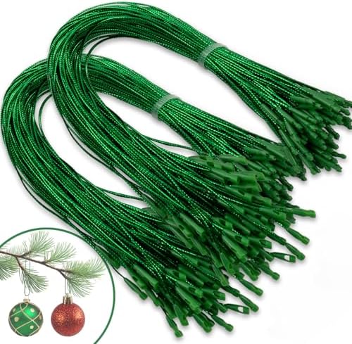Christmas Tree Ornament String Hanger Precut Ribbon Hook with Snap Fastener by kockuu
