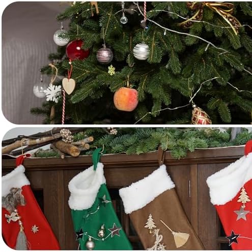 200 Pack Christmas Ornament Hooks, Christmas Tree Ornament Gold Hanging Hooks S-Shaped Christmas Ornament Hangers for Christmas Tree Garland Decorations New Year Party - Image 5