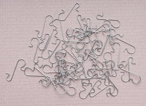 sowaka 50 Pcs Christmas Ornament Hooks Small Metal Wire 3 x 1 cm S Shape Hangers for Christmas Tree Decorations Crafting Supplies (Silver) - Image 3