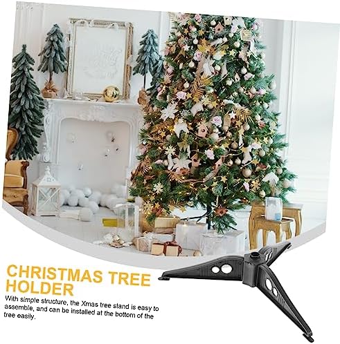 WOONEKY Christmas Tree Stand Base Holder for Artificial Trees Detachable Plastic Stable Structure for Christmas Decorations and Other Pole Support - Image 5